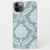 Rococo Damask Art I Duck Egg Blue+Teal iPhone Hoesje (Achterkant)