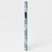 Rococo Damask Art I Duck Egg Blue+Teal iPhone Hoesje (Rechterkant)