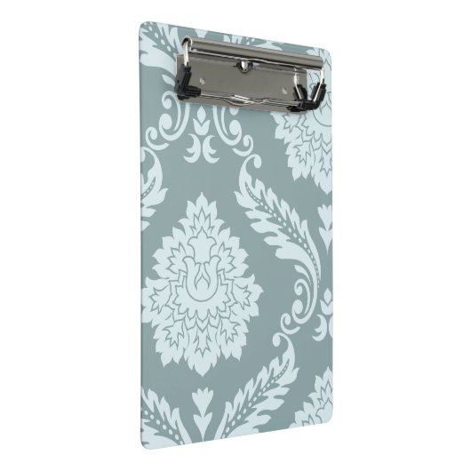 Rococo Damask Art I Duck Egg Blue+Teal Mini Klembord (Schuin)