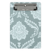 Rococo Damask Art I Duck Egg Blue+Teal Mini Klembord (Voorkant)