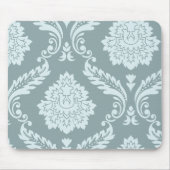 Rococo Damask Art I Duck Egg Blue+Teal Muismat (Voorkant)