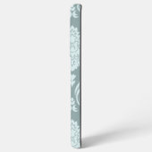 Rococo Damask Art I Duck Egg Blue+Teal Samsung Galaxy Hoesje (Achterkant horizontaal)