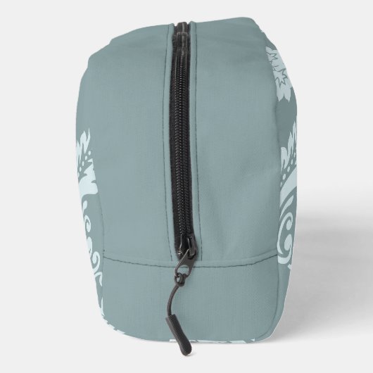 Rococo Damask Art I Duck Egg Blue+Teal Toilettasje (Rechts)
