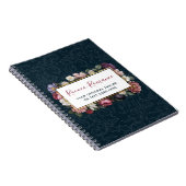 Rococo Damask & Elegant Floral  Feminine Notitieboek (Rechterzijde)
