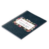 Rococo Damask & Elegant Floral  Feminine Notitieboek (Linkerzijde)