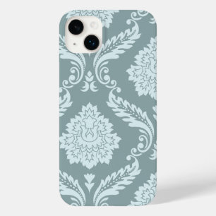 Rococo Damask Kunst I Eendenei Blauw+Turkoois Case-Mate iPhone 14 Plus Hoesje