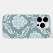 Rococo Damask Kunst I Eendenei Blauw+Turkoois Case-Mate iPhone Case (Achterkant (horizontaal))