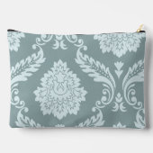 Rococo Damask Kunst I Eendenei Blauw+Turquoise Etui (Achterkant)