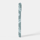 Rococo Damask Kunst I Eendenei Blauw+Turquoise iPhone 15 Case (Rechterkant)