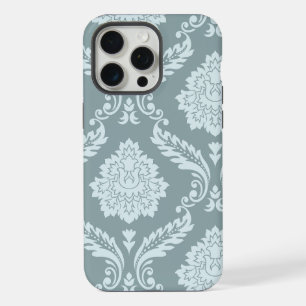 Rococo Damask Kunst I Eendenei Blauw+Turquoise iPhone 15 Pro Max Case
