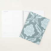 Rococo Damask Kunst I Eendenei Blauw+Turquoise Planner (Display)