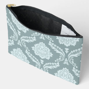 Rococo Damask Lg Patroon Eendenei Blauw+Turquoise Etui