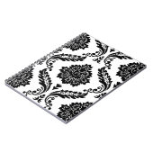 Rococo Damask Lg Pattern Black on White Notitieboek (Linkerzijde)