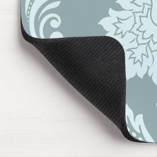 Rococo Damask Lg Pattern Duck Egg Blue+Teal Muismat (Hoek)