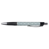 Rococo Damask Pattern Duck Egg Blue+Teal Pen (Bodem)