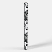 Rococo Damask Pattern Grey Black White Case-Mate iPhone Case (Achterkant / Rechts)