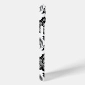 Rococo Damask Pattern Grey Black White Case-Mate iPhone Case (Achterkant / Rechts)
