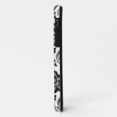 Rococo Damask Pattern Grey Black White Case-Mate iPhone Case (Achterkant/links)