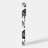 Rococo Damask Pattern Grey Black White Case-Mate iPhone Case (Achterkant / Rechts)