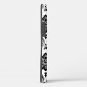 Rococo Damask Pattern Grey Black White Case-Mate iPhone Case (Achterkant / Rechts)