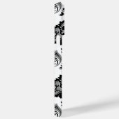 Rococo Damask Pattern Grey Black White Case-Mate iPhone Case (Achterkant / Rechts)