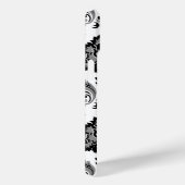 Rococo Damask Pattern Grey Black White Case-Mate iPhone Case (Achterkant / Rechts)