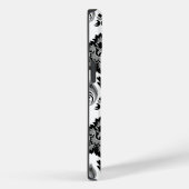 Rococo Damask Pattern Grey Black White Case-Mate iPhone Case (Achterkant / Rechts)