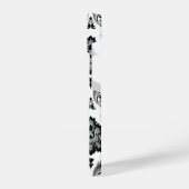 Rococo Damask Pattern Grey Black White iPhone Hoesje (Linkerkant)