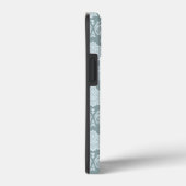 Rococo Damask Rpt Patroon Eendenei Blauw+Teal Case-Mate iPhone Case (Achterkant / Rechts)