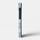 Rococo Damask Rpt Patroon Eendenei Blauw+Teal Case-Mate iPhone Case (Achterkant / Links)
