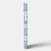 Rococo Damask Rpt Patroon Eendenei Blauw+Teal Case-Mate iPhone Case (Achterkant / Links)
