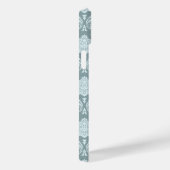 Rococo Damask Rpt Patroon Eendenei Blauw+Turquoise Case-Mate iPhone Case (Achterkant / Rechts)