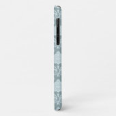 Rococo Damask Rpt Patroon Eendenei Blauw+Turquoise Case-Mate iPhone Case (Achterkant/links)