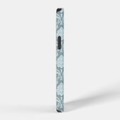 Rococo Damask Rpt Patroon Eendenei Blauw+Turquoise iPhone Hoesje (Rechterkant)