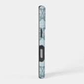 Rococo Damask Rpt Pattern Duck Egg Blue+Teal iPhone Hoesje (Rechterkant)
