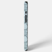 Rococo Damask Rpt Pattern Duck Egg Blue+Teal iPhone Hoesje (Linkerkant)