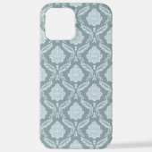Rococo Damask Rpt Pattern Duck Egg Blue+Teal iPhone Hoesje (Achterkant)