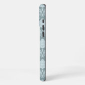 Rococo Damask Rpt Pattern Duck Egg Blue+Teal iPhone Hoesje (Linkerkant)