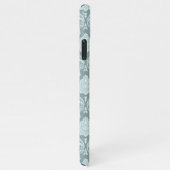 Rococo Damask Rpt Pattern Duck Egg Blue+Teal iPhone Hoesje (Rechterkant)