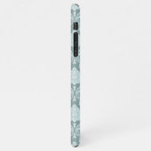 Rococo Damask Rpt Pattern Duck Egg Blue+Teal iPhone Hoesje (Linkerkant)