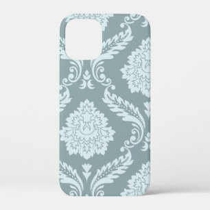 Rococo Damast Kunst I Eendenei Blauw+Turkoois Case-Mate iPhone Case