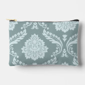 Rococo Damast Kunst I Eendenei Blauw+Turkoois Etui (Voorkant)