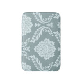 Rococo Damast Kunst I Eendenei Blauw+Turquoise Badmat (Voorkant Verticaal)