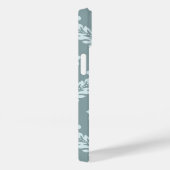Rococo Damast Kunst I Eendenei Blauw+Turquoise Case-Mate iPhone Case (Achterkant / Rechts)