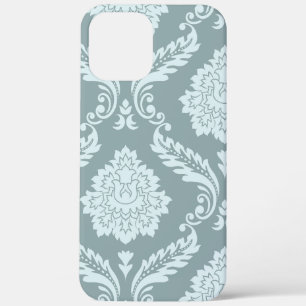 Rococo Damast Kunst I Eendenei Blauw+Turquoise Case-Mate iPhone Case