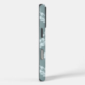 Rococo Damast Kunst I Eendenei Blauw+Turquoise Case-Mate iPhone Case (Achterkant / Rechts)