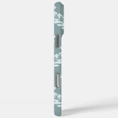 Rococo Damast Kunst I Eendenei Blauw+Turquoise Case-Mate iPhone Case (Achterkant / Rechts)