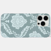 Rococo Damast Kunst I Eendenei Blauw+Turquoise Case-Mate iPhone Case (Achterkant (horizontaal))