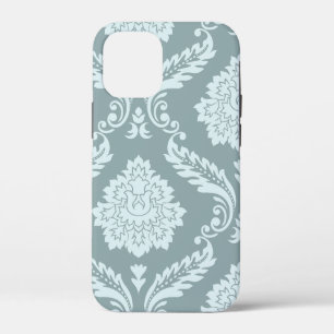 Rococo Damast Kunst I Eendenei Blauw+Turquoise Case-Mate iPhone Case