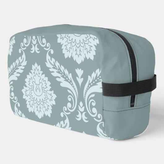Rococo Damast Kunst I Eendenei Blauw+Turquoise Toilettasje (Linkerhoek)